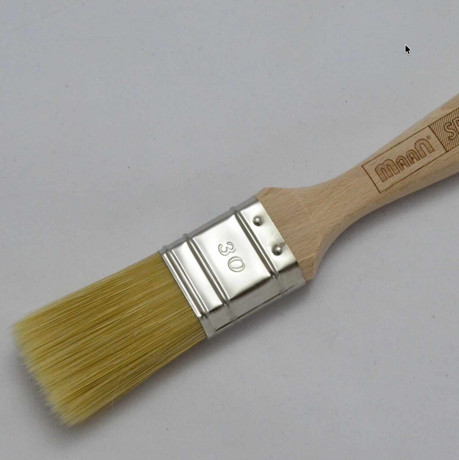 Synthetic Bristle Paint Brush Set (4 Pieces) – Polished Wooden Handles for Water-Based