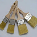 Synthetic Bristle Paint Brush Set (4 Pieces) – Polished Wooden Handles for Water-Based