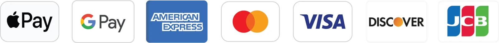 Secure checkout: Visa, Mastercard, PayPal, Apple Pay