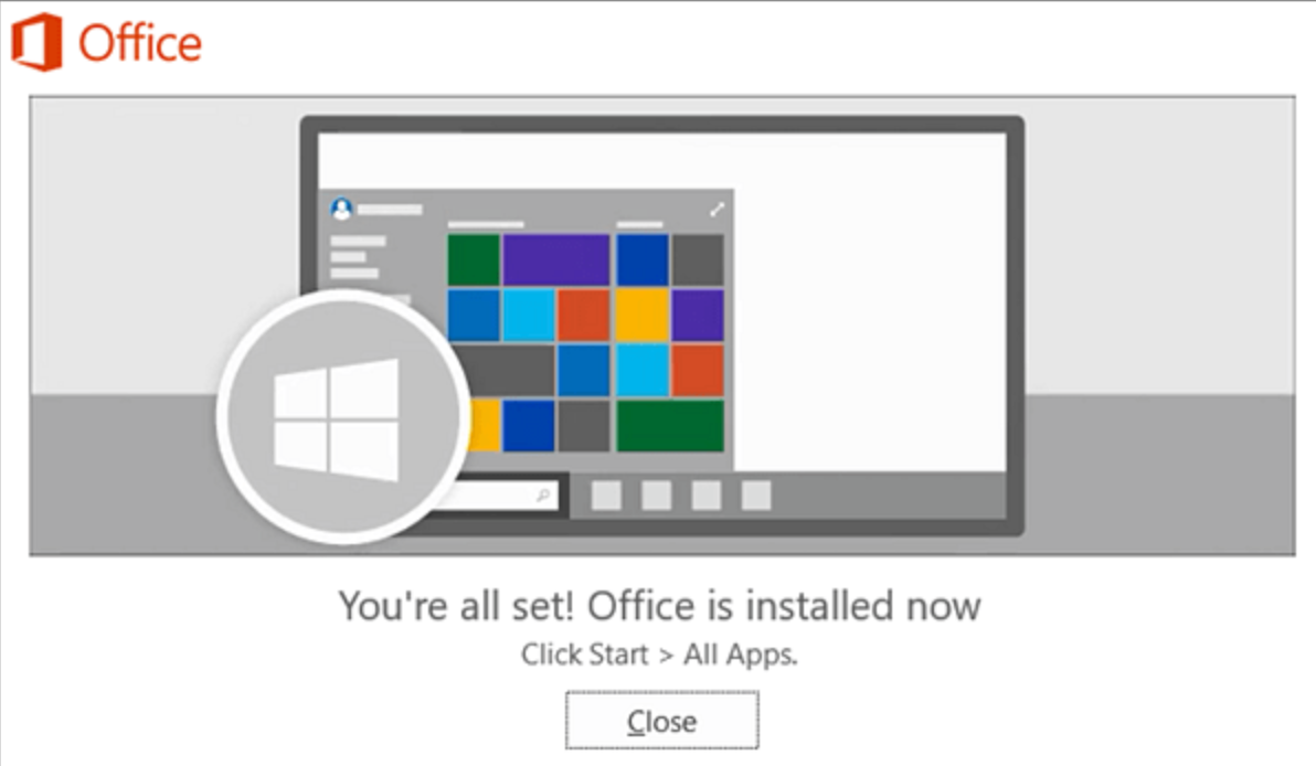 Visio 2024 Professional successfully installed and ready to launch