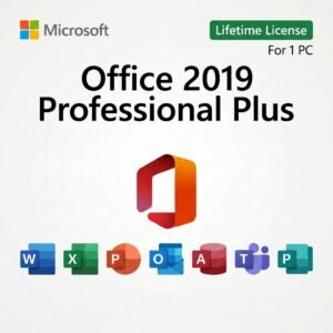 Microsoft Office 2019 Professional Plus lifetime license for 1 PC - includes Word, Excel, PowerPoint, Outlook, Publisher, Access, OneNote
