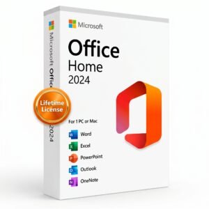 Microsoft Office 2024 Home lifetime license for 1 PC or Mac - includes Word, Excel, PowerPoint, OneNote - one-time purchase