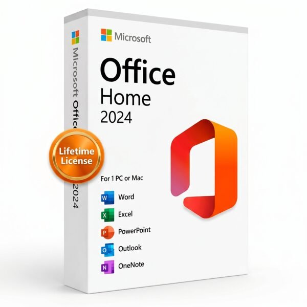 Microsoft Office 2024 Home lifetime license for 1 PC or Mac - includes Word, Excel, PowerPoint, OneNote - one-time purchase