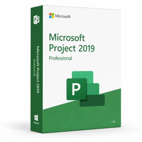 Microsoft Project 2019 Professional lifetime license for 1 PC - classic project management with Gantt charts, resource management, timesheets, and Project Online sync