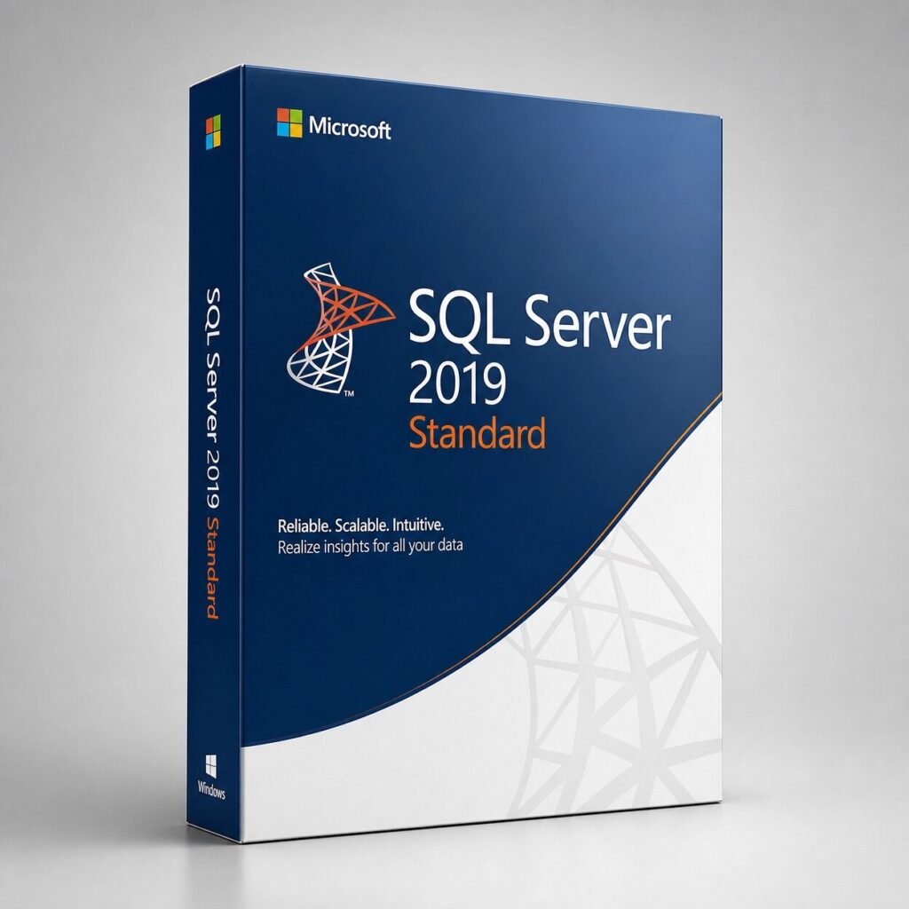Microsoft SQL Server 2019 Standard Edition - up to 24 cores, 128GB RAM, Basic Availability Groups, Big Data Clusters support, flexible core or Server/CAL licensing