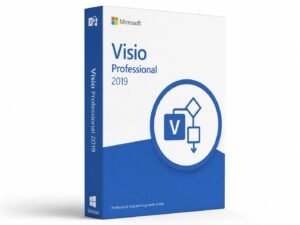 Microsoft Visio 2019 Professional lifetime license for 1 PC - classic edition for flowcharts, network diagrams, floor plans, and organizational charts