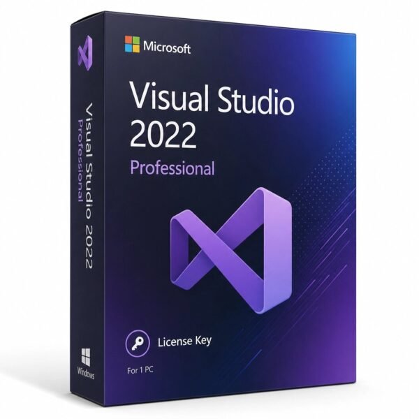Microsoft Visual Studio 2022 Professional license key for 1 PC - 64-bit IDE for C++, .NET, Python, web development with IntelliCode, Live Share, Hot Reload
