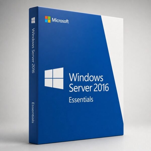 Microsoft Windows Server 2016 Essentials per server license - supports 25 users, 50 devices, no CALs required, Microsoft 365 integration, ideal for small businesses with up to 25 employees