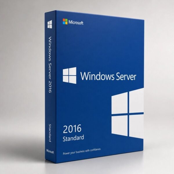 Microsoft Windows Server 2016 Standard core-based license - includes 2 VM rights, Storage Spaces Direct (2-node), Nano Server support, extended support through January 2027