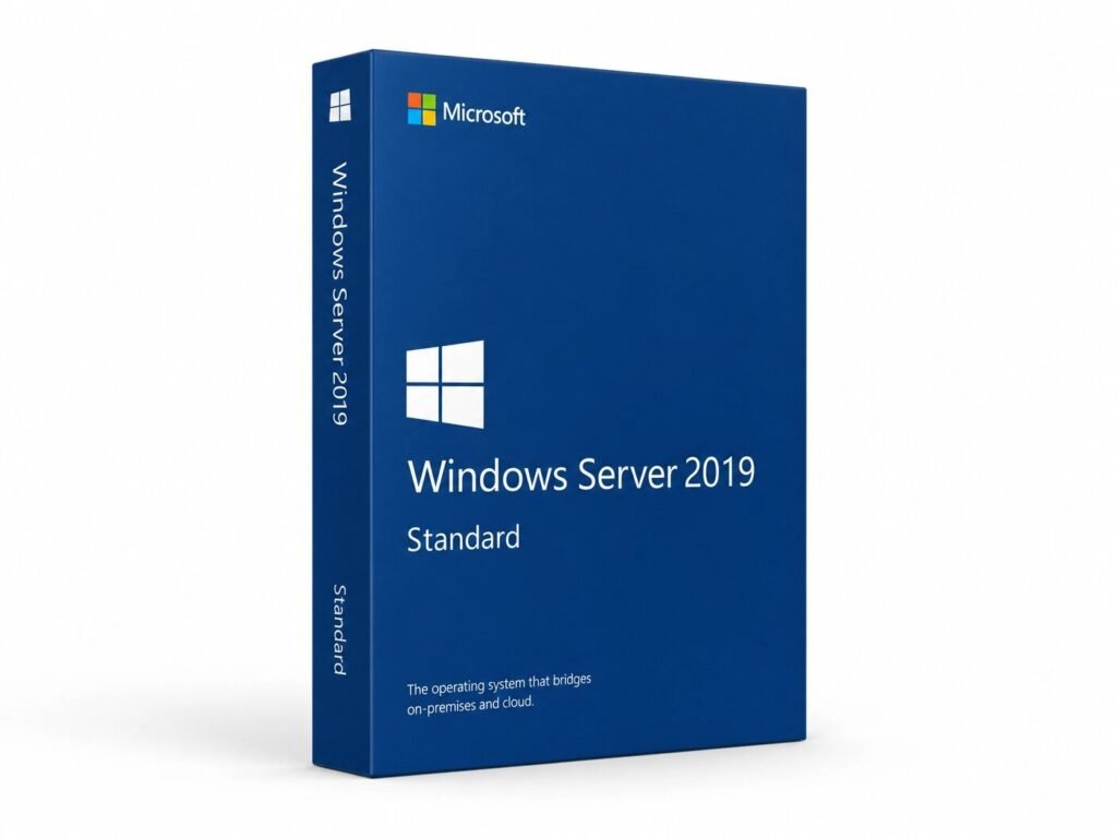 Microsoft Windows Server 2019 Standard core-based license - includes 2 VM rights, Storage Replica (1 partnership), up to 24 TB RAM, mainstream support through Jan 2024, extended support through Jan 2029