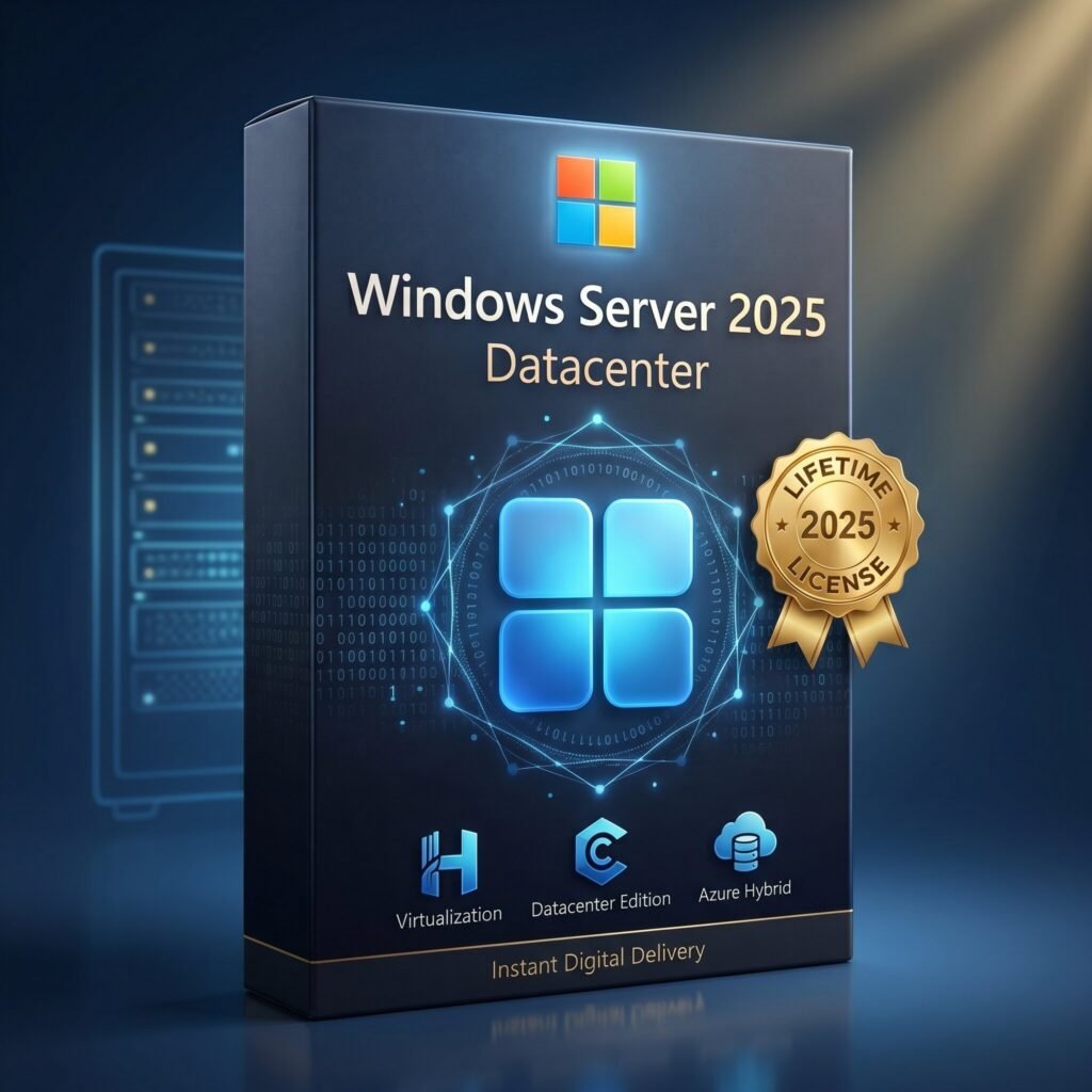 Microsoft Windows Server 2025 Datacenter core-based license - unlimited virtualization, Storage Spaces Direct, Software-Defined Networking, Shielded VMs, Hotpatching