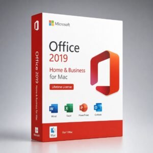 Microsoft Office 2019 Home & Business for Mac lifetime license - includes Word, Excel, PowerPoint, Outlook, OneNote for macOS
