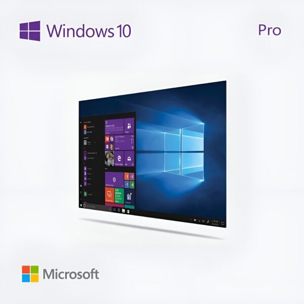 Microsoft Windows 10 Pro lifetime license key - includes BitLocker encryption, Remote Desktop, Hyper-V, and Group Policy - one-time purchase