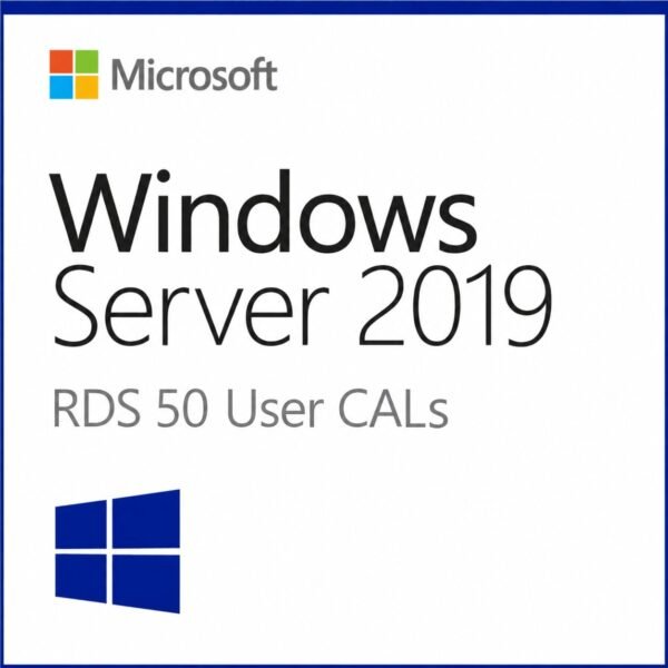 Microsoft Windows Server 2019 RDS 50 User CALs – Genuine Remote Desktop Services Client Access License for secure remote access, virtual desktops, and multi-user environments in the USA and Canada.