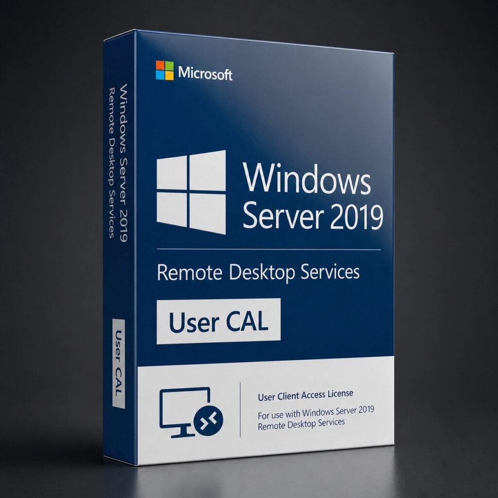 Windows Server 2019 RDS User CAL - per-user license for Remote Desktop Services access from any device, requires Active Directory