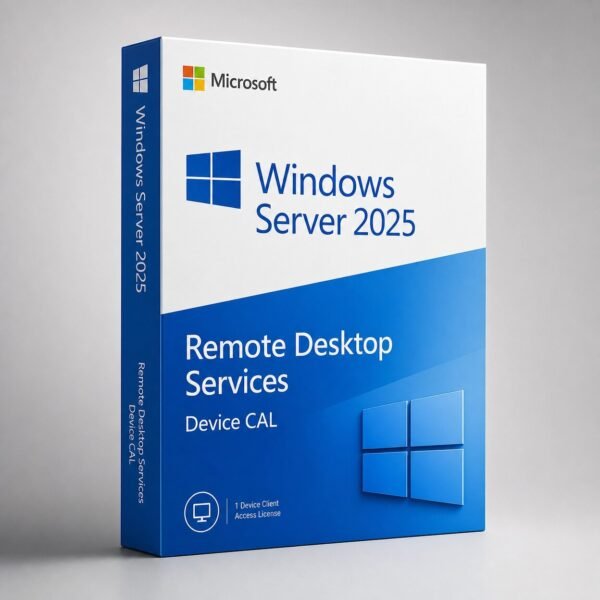 Windows Server 2025 RDS Device CAL - per-device license for Remote Desktop Services access, ideal for shift workers sharing computers