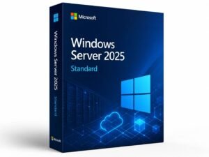 Microsoft Windows Server 2025 Standard core-based license - includes 2 VM rights, supports up to 64 sockets, unlimited cores, with TPM 2.0 and enhanced security features