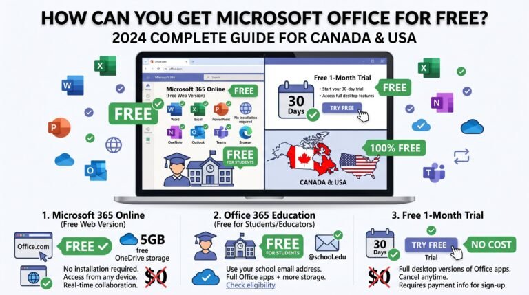 How to get Microsoft Office for free in Canada and USA – complete guide for students, teachers, and everyone using Office Online or free alternatives like LibreOffice