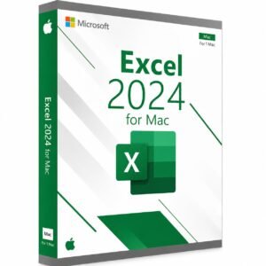 Microsoft Excel 2024 for Mac lifetime license - one-time purchase with Dynamic Arrays, FILTER and UNIQUE functions, AI-driven insights, and ODF 1.4 support for macOS Ventura, Sonoma, and Sequoia
