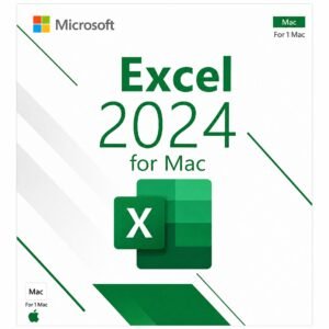 Microsoft Excel 2024 for Mac – Genuine spreadsheet software for data analysis, budgeting, financial modeling, and reporting. Lifetime license for 1 Mac in the USA and Canada.