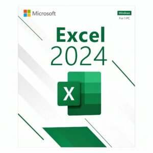 Microsoft Excel 2024 for Windows – Genuine spreadsheet software for data analysis, budgeting, financial modeling, and reporting. Lifetime license for 1 PC in the USA and Canada.