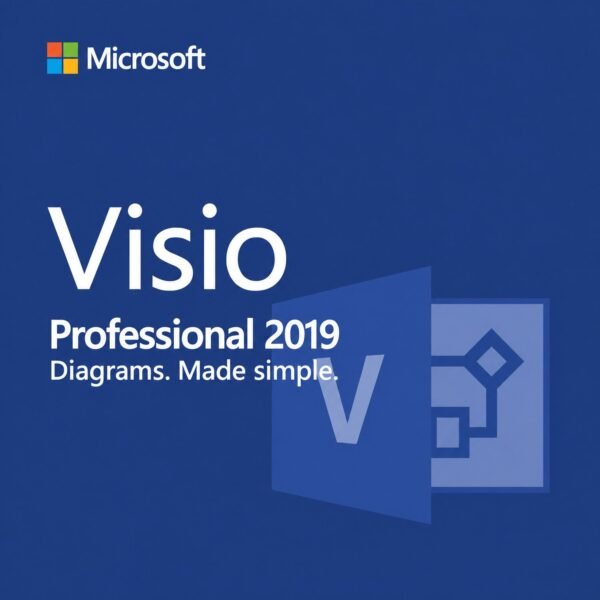 Microsoft Visio Professional 2019 – Genuine diagramming software for flowcharts, org charts, network diagrams, and floor plans. Lifetime license for 1 PC in the USA and Canada.