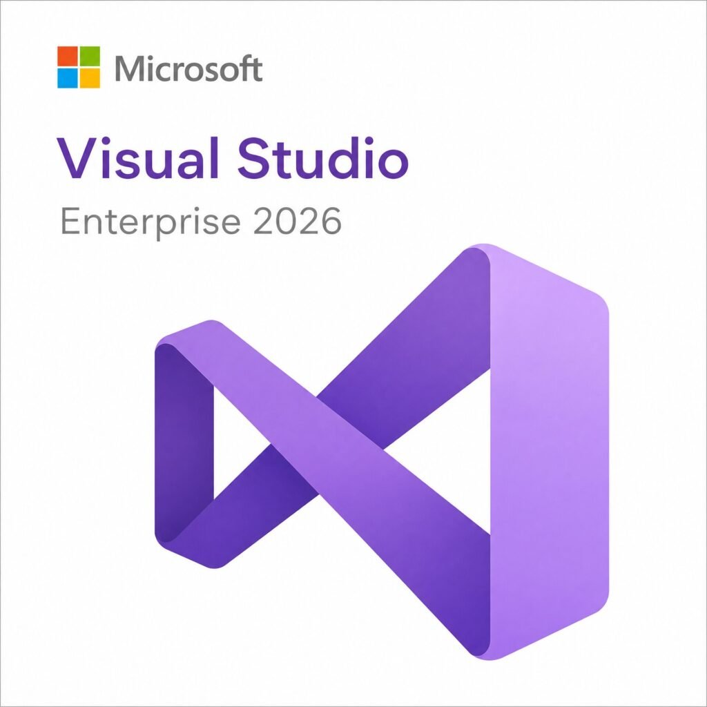 Microsoft Visual Studio Enterprise 2026 – Genuine enterprise-grade integrated development environment (IDE) for .NET, C++, Python, web, cloud, and mobile app development. Lifetime license for 1 PC in the USA and Canada.