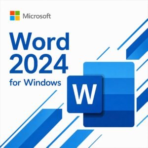Microsoft Word 2024 for Windows – Genuine word processing software for documents, reports, resumes, and professional writing. Lifetime license for 1 PC in the USA and Canada.