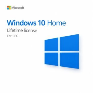 Microsoft Windows 10 Home Lifetime License for 1 PC – Genuine activation key for everyday computing, students, and home users in the USA and Canada. Instant digital delivery.