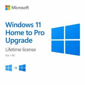 Microsoft Windows 11 Home to Pro Upgrade Lifetime License for 1 PC – Genuine activation key to unlock BitLocker, Remote Desktop, Hyper-V, and business features in the USA and Canada.