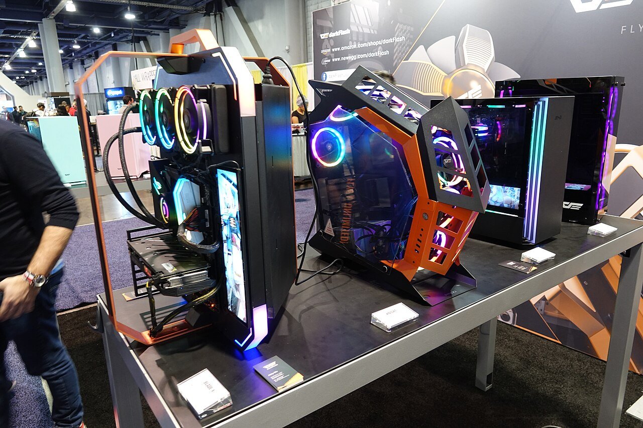 High-end gaming PC builds with RGB lighting