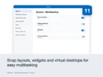 Microsoft Windows 11 Home – Snap layouts, widgets and virtual desktops for easy multitasking